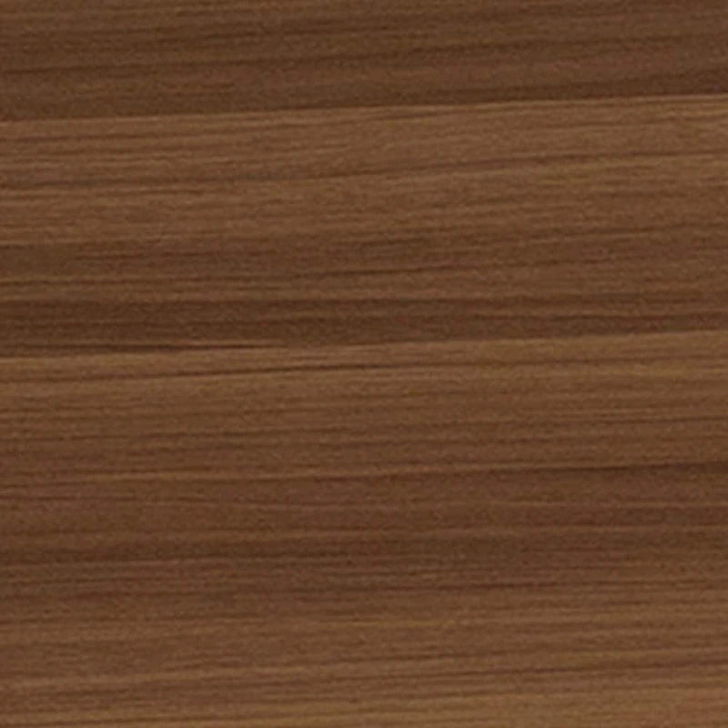 Table de salle à manger ronde en stratifié avec piétement en croix en fonte naturelle
