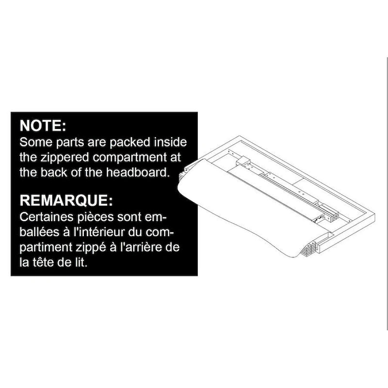 Lit plateforme capitonné jumeau avec tête de lit en tissu rembourré, pied de lit bas et pieds en bois coniques bleus